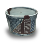 Early Imari Blue-and-White Character Pattern Auspicious Half-Cylinder Tea Bowl