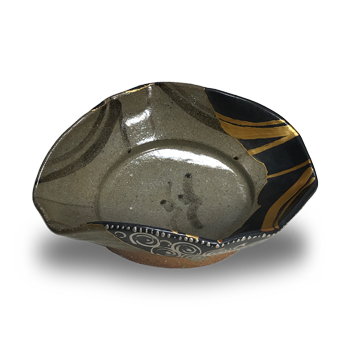 Restoration and Repair: Old Karatsu Bird-Motif Mukouzuke with Four-Directional Attachment (Gold and Silver Makie)