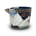 Early Imari Kurosu Nagashi Katakuchi Tsubo Chawan (Yobitsugi・Kintsugi)