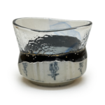 A Cylindrical Tea Bowl Merging Early Imari Shards with Glass