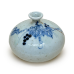 染付葡萄絵油壺