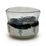 初期伊万里陶片とガラスの融合筒茶碗